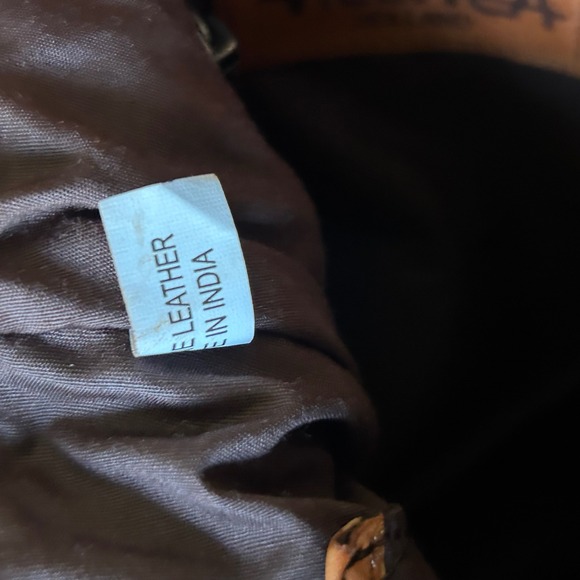 Vilenca Holland Woven Leather Crossbody Bag Shoulder‎ Bag Purse Brown - Picture 10 of 10